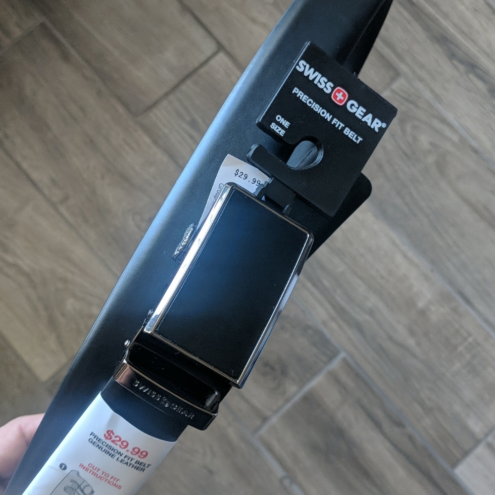 Swiss Gear Cut to Fit Precision Fit Black Belt